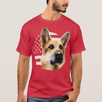 Amerikaanse vlag I Hondenliefhebber I Patriottisch T-shirt