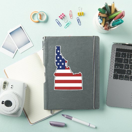 Amerikaanse vlag Idaho Sticker (iPad Cover)