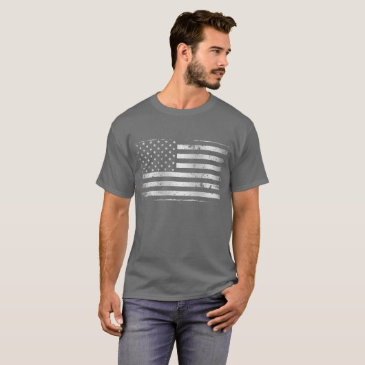 Amerikaanse vlag II T-Shirt (Voorkant volledig)