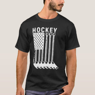 Amerikaanse vlag ijshockey apparel 4e juli P T-shirt