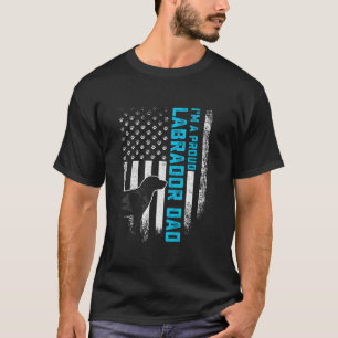 Amerikaanse vlag Ik ben een trotse Labrador Retri T-shirt