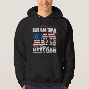 Amerikaanse vlag Ik ben pa opa en een veteraan nie Hoodie