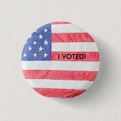 Amerikaanse vlag "Ik heb gestemd" Button (Voorkant)