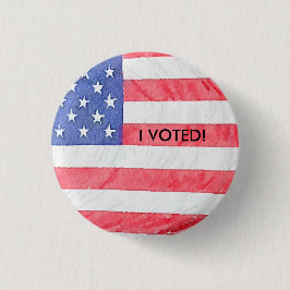 Amerikaanse vlag "Ik heb gestemd" Button
