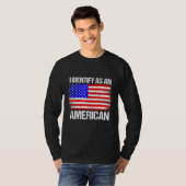Amerikaanse vlag ik herken als een Amerikaans T-shirt (Voorkant volledig)