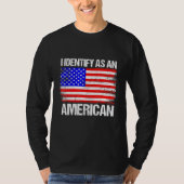 Amerikaanse vlag ik herken als een Amerikaans T-shirt (Voorkant)