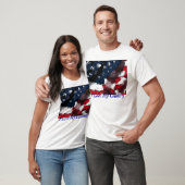 Amerikaanse vlag, ik hou van mijn land t-shirt (Unisex)