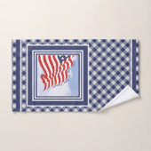 Amerikaanse vlag Illustratie Red White Blue | Cont Bad Handdoek (Handdoek)