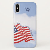 Amerikaanse vlag Illustratiestars & Stripes Foreve Case-Mate iPhone Case (Achterkant)