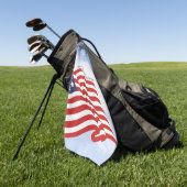 Amerikaanse vlag Illustratiestars & Stripes Foreve Golfhanddoek (Groen)