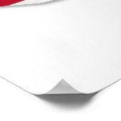 Amerikaanse vlag in de vorm van Verenigde Staten Poster (Hoek)