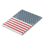 Amerikaanse vlag in distressed look notitieblok (Linkerzijde)