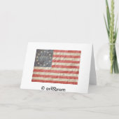 Amerikaanse vlag in Gold Leaf Kaart (Achterkant)