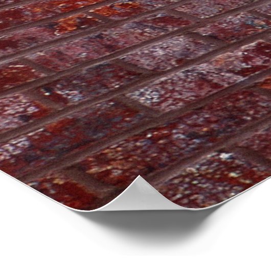 Amerikaanse vlag in het raam poster (Hoek)