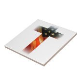 Amerikaanse vlag in kruis tegeltje (Zijkant)