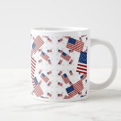 Amerikaanse vlag in Lagen Askew Grote Koffiekop (Rechts)