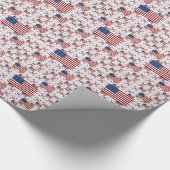 Amerikaanse vlag in lagen cadeaupapier (Hoek)