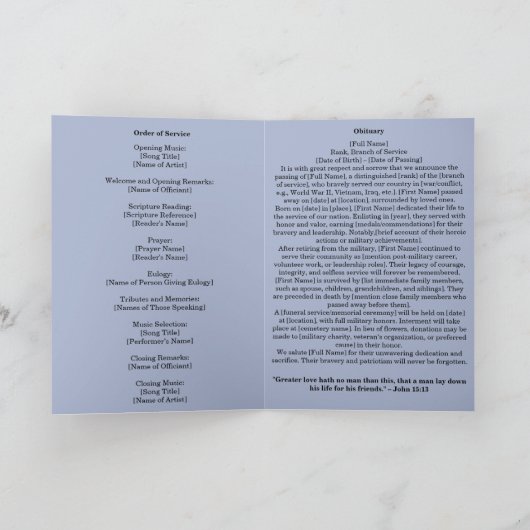 Amerikaanse vlag in liefdevolle herinnering Orde v Programma (Binnen)