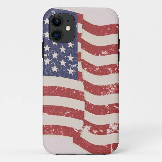 Amerikaanse vlag in nood Case-Mate iPhone case (Achterkant)