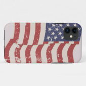 Amerikaanse vlag in nood Case-Mate iPhone case (Achterkant (horizontaal))