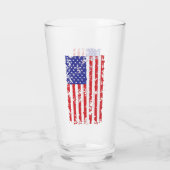 Amerikaanse vlag in nood glas (Achterkant)