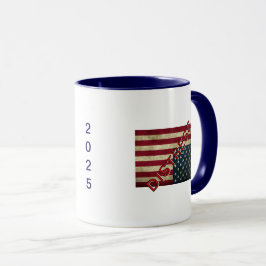 Amerikaanse vlag in Nood Koffiemok Mok