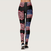 Amerikaanse vlag in nood leggings (Achterkant)