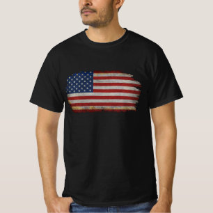 Amerikaanse vlag in nood patriottisch cadeau T-shi T-shirt