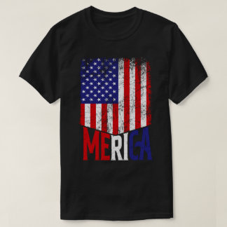Amerikaanse vlag in nood t-shirt