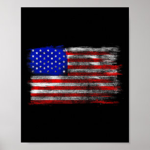 Amerikaanse Vlag in Nood - Verenigde Staten Usa T- Poster