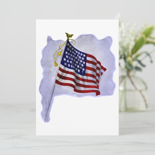  Amerikaanse vlag in patriottische kleuren (Staand voorkant)