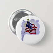  Amerikaanse vlag in patriottische kleuren Ronde Button 5,7 Cm (Voorkant /achterkant)