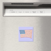 Amerikaanse vlag in pointillisme magneten (Insitu (Vaatwasser))