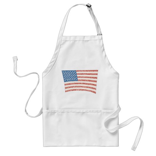 Amerikaanse vlag in Pointillisme Schorten (Voorkant)