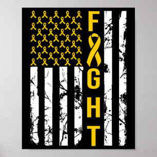 Amerikaanse vlag In september Draag we gouden kind Poster