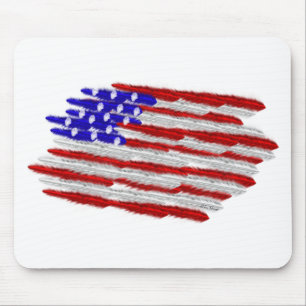 Amerikaanse vlag in veren muismat