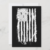 Amerikaanse vlag in witte distressed look kaart (Voorkant)