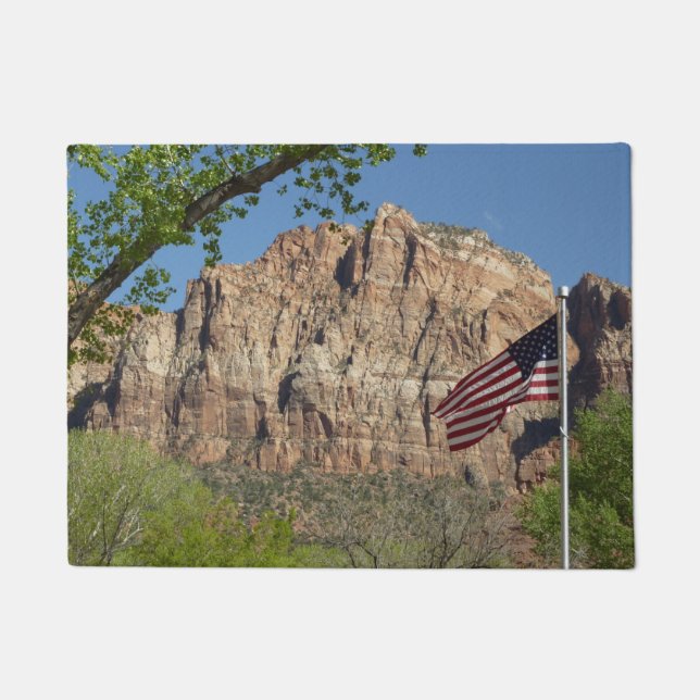 Amerikaanse vlag in Zion National Park I Deurmat (Voorkant)
