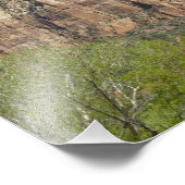 Amerikaanse vlag in Zion National Park I Foto Afdruk (Hoek)