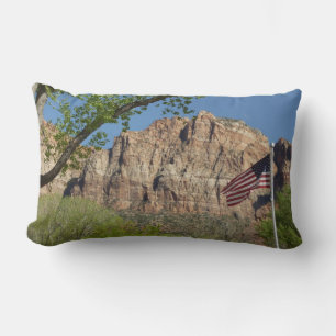 Amerikaanse vlag in Zion National Park I Kussen