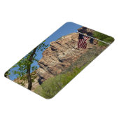 Amerikaanse vlag in Zion National Park I Magneet (Linkerzijde)