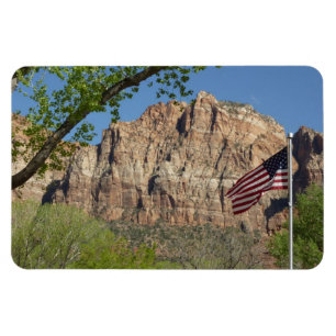 Amerikaanse vlag in Zion National Park I Magneet