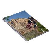 Amerikaanse vlag in Zion National Park I Notitieboek (Rechterzijde)