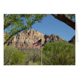 Amerikaanse vlag in Zion National Park II