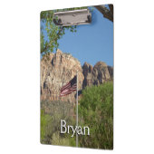 Amerikaanse vlag in Zion National Park II Klembord (Links)