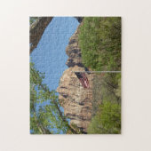 Amerikaanse vlag in Zion National Park II Legpuzzel (Verticaal)