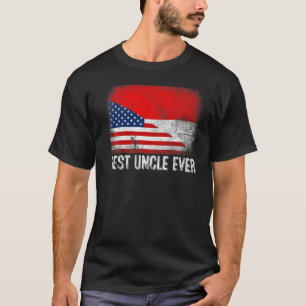 Amerikaanse vlag & Indonesië vlag beste oom ooit f T-shirt