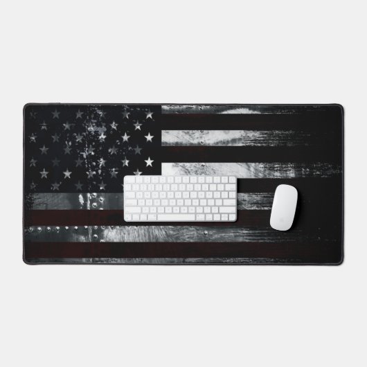 Amerikaanse vlag industrieel patriottisch bureaumat (Keyboard & Muis)