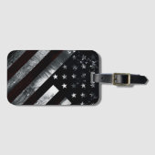 Amerikaanse vlag industriële grunge bagagelabel (Voorkant (horizontaal))