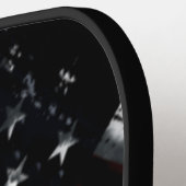 Amerikaanse vlag industriële grunge pickleball paddle (Links Detail)